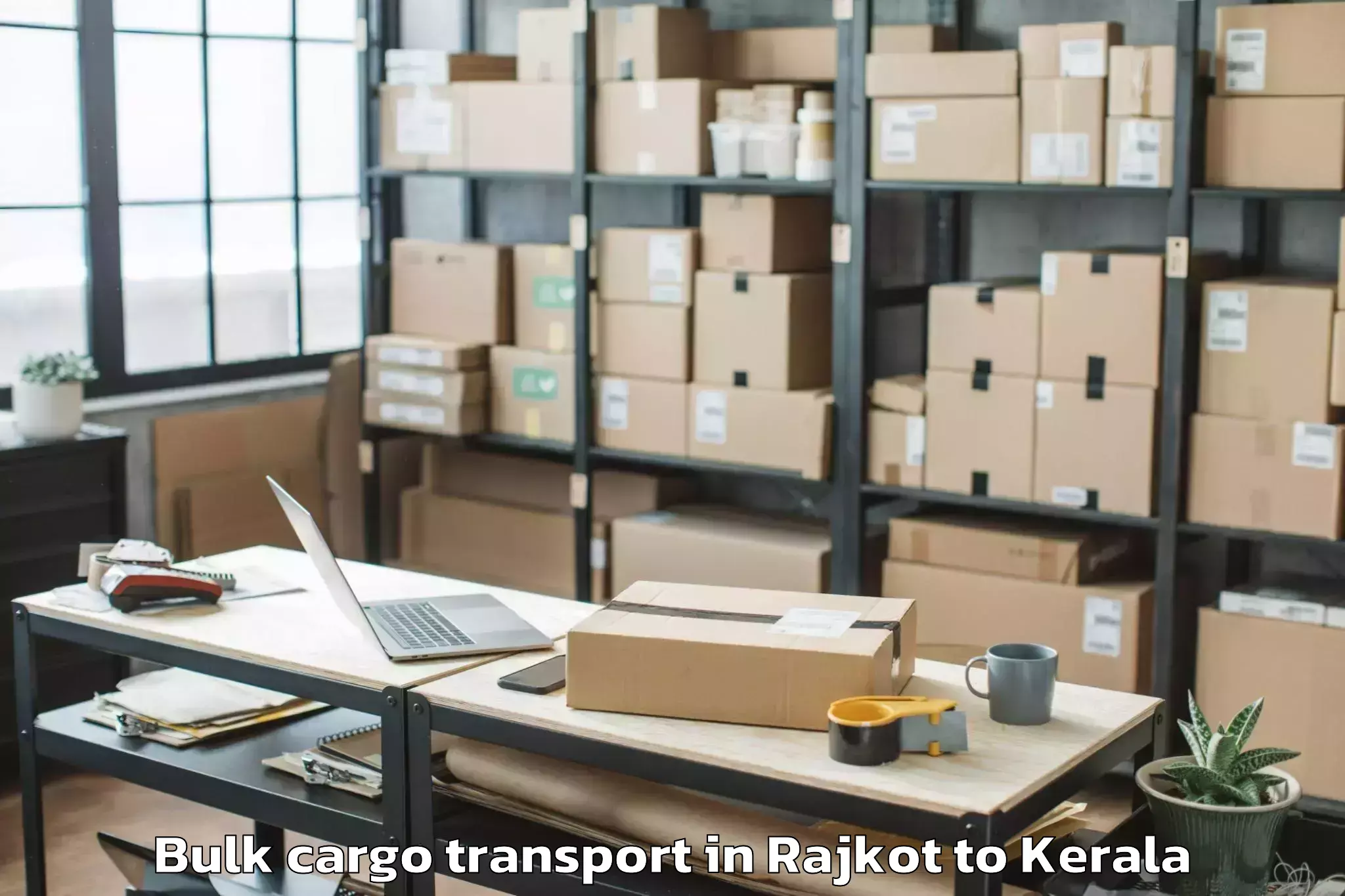 Affordable Rajkot to Kodungallur Bulk Cargo Transport